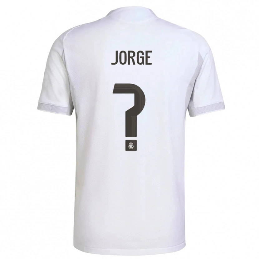 Danxen Mujer Camiseta Jorge García #0 Blanco Amarillo 1ª Equipación 2025/26 La Camisa México