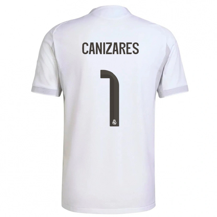 Danxen Mujer Camiseta Lucas Canizares #1 Blanco Amarillo 1ª Equipación 2025/26 La Camisa México