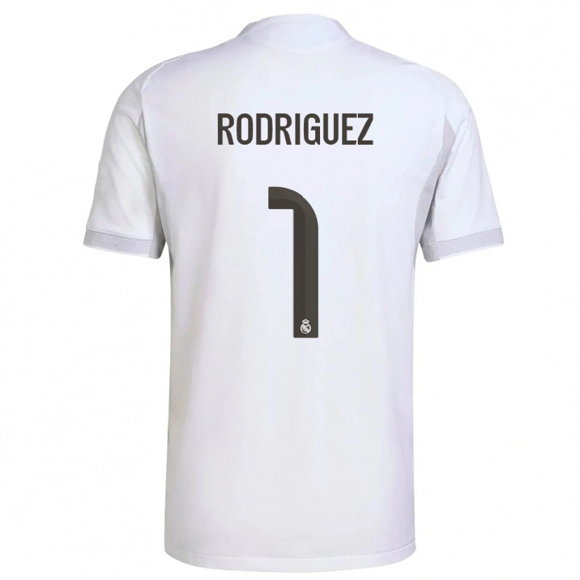 Danxen Mujer Camiseta Misa Rodriguez #1 Blanco Amarillo 1ª Equipación 2025/26 La Camisa México