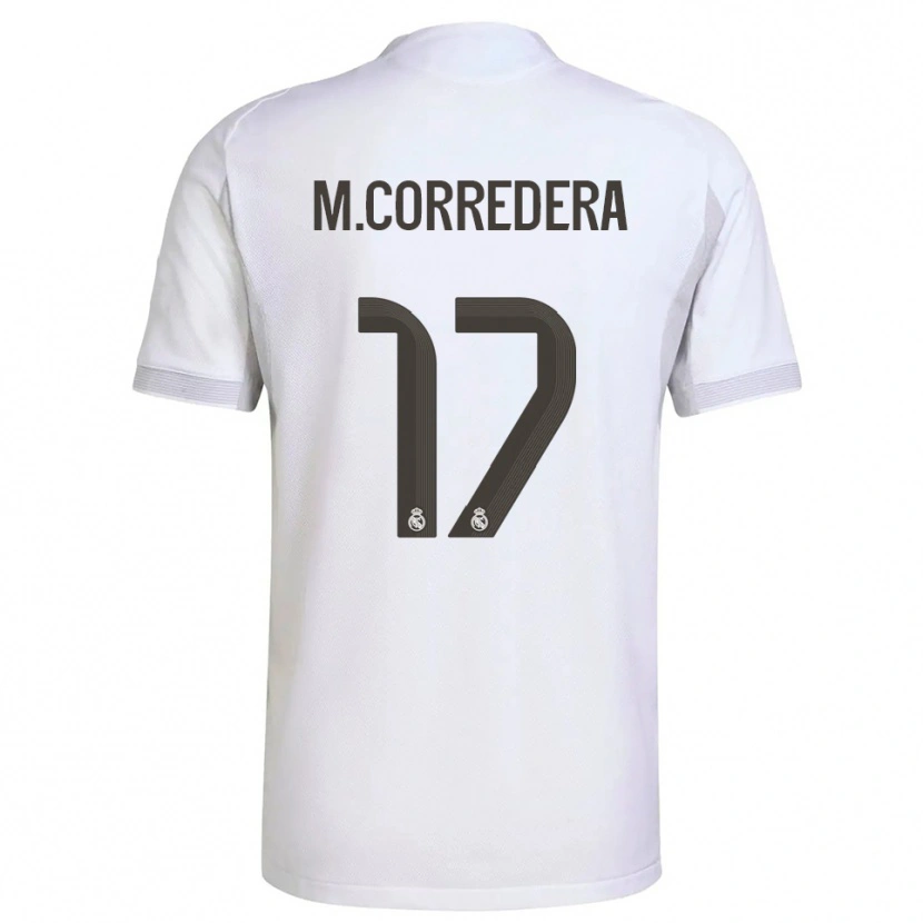 Danxen Mujer Camiseta Marta Corredera #17 Blanco Amarillo 1ª Equipación 2025/26 La Camisa México