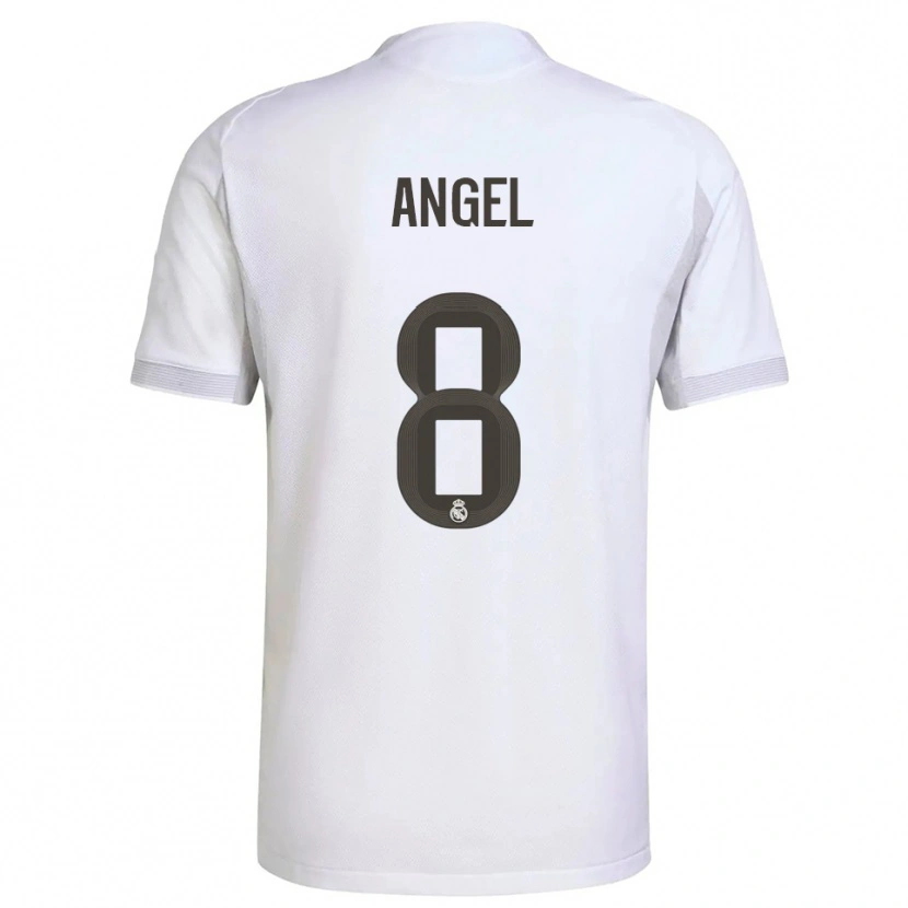 Danxen Mujer Camiseta Manuel Ángel #8 Blanco Amarillo 1ª Equipación 2025/26 La Camisa México