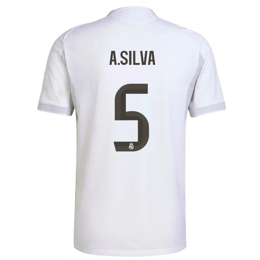 Danxen Mujer Camiseta Antonia Silva #5 Blanco Amarillo 1ª Equipación 2025/26 La Camisa México