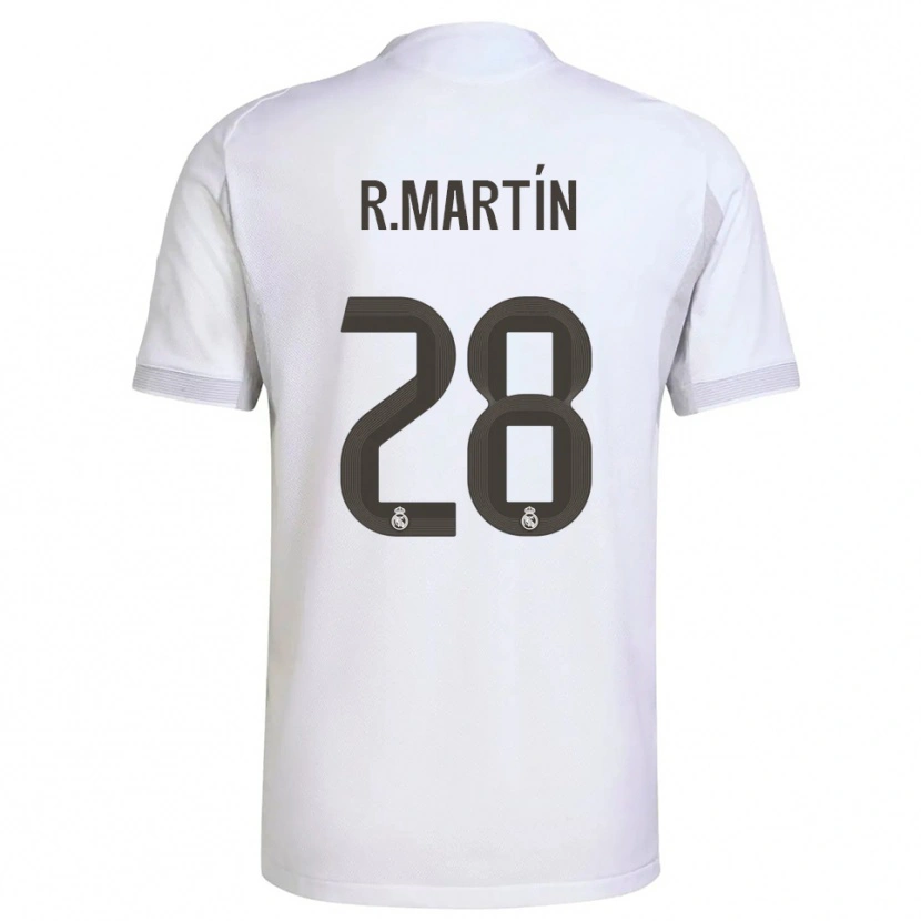 Danxen Mujer Camiseta Roberto Martín #28 Blanco Amarillo 1ª Equipación 2025/26 La Camisa México