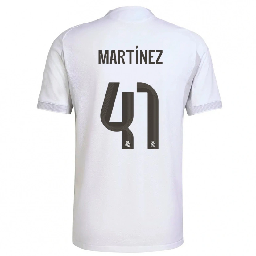 Danxen Mujer Camiseta Joan Martínez #41 Blanco Amarillo 1ª Equipación 2025/26 La Camisa México