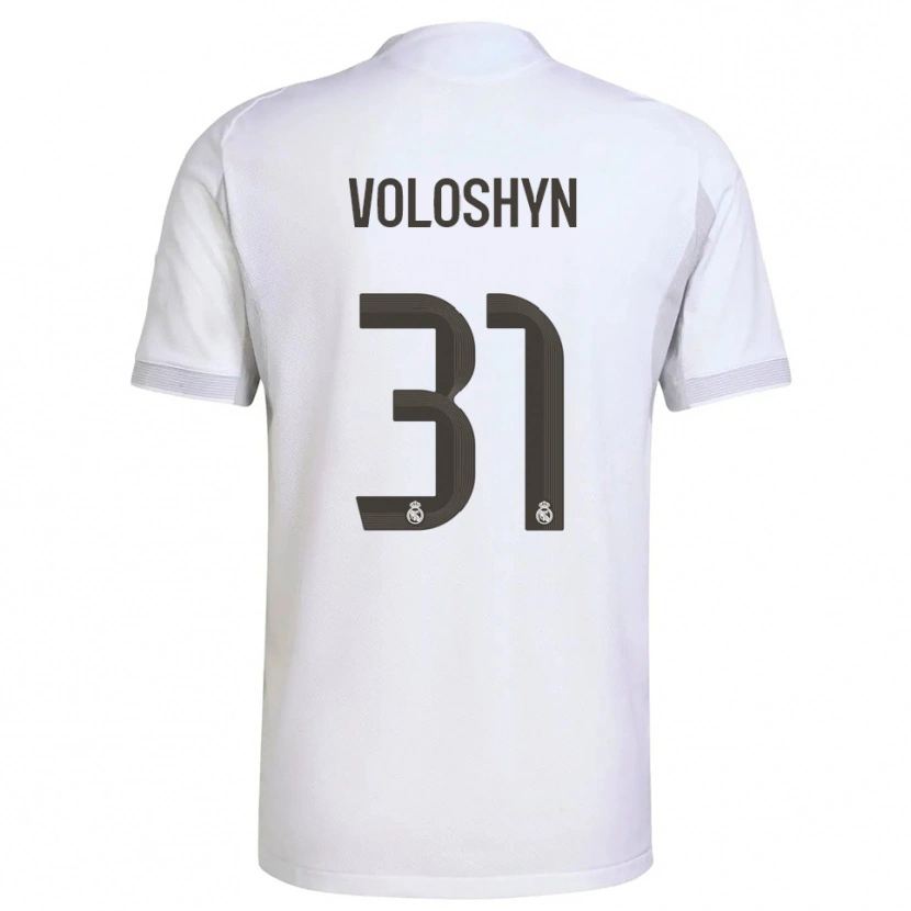 Danxen Mujer Camiseta Ilya Voloshyn #31 Blanco Amarillo 1ª Equipación 2025/26 La Camisa México