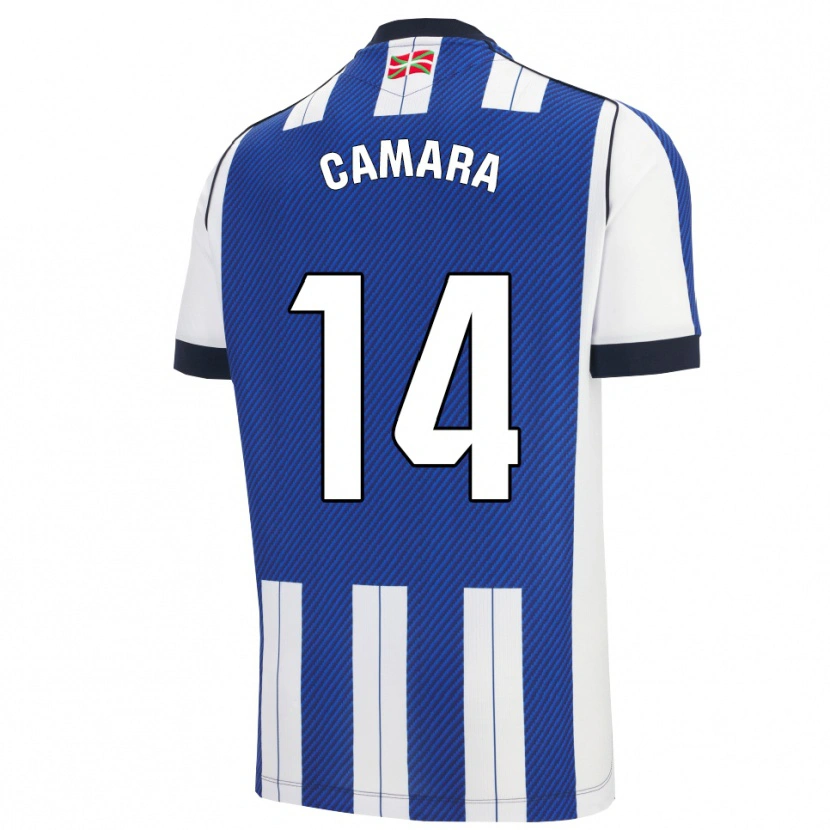 Danxen Mujer Camiseta Ibra Cámara #14 Azul Blanco 1ª Equipación 2025/26 La Camisa México