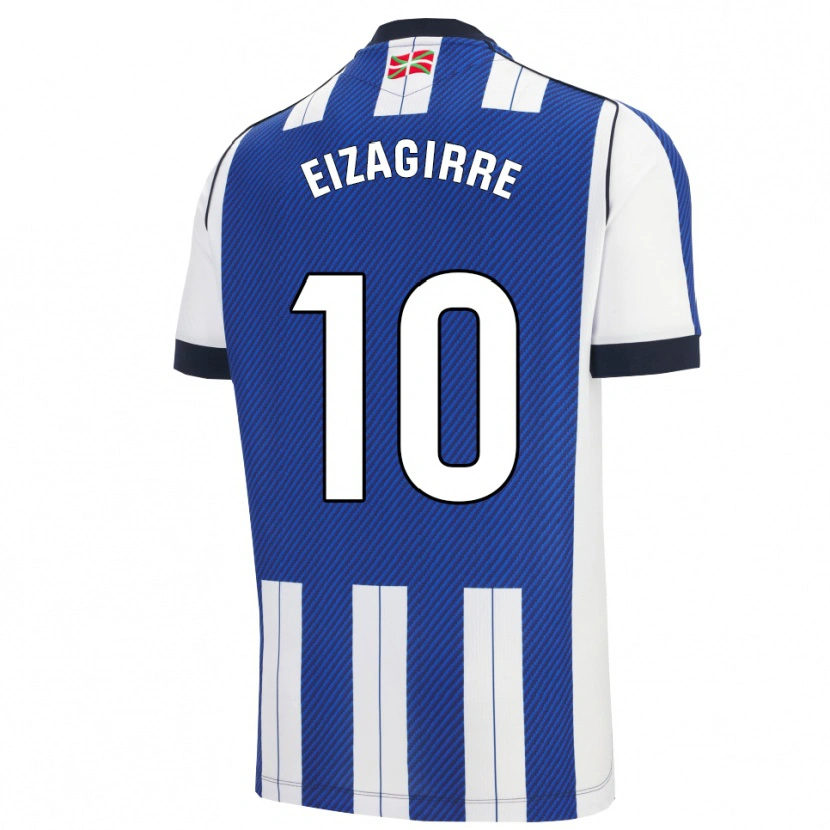 Danxen Mujer Camiseta Nerea Eizagirre #10 Azul Blanco 1ª Equipación 2025/26 La Camisa México