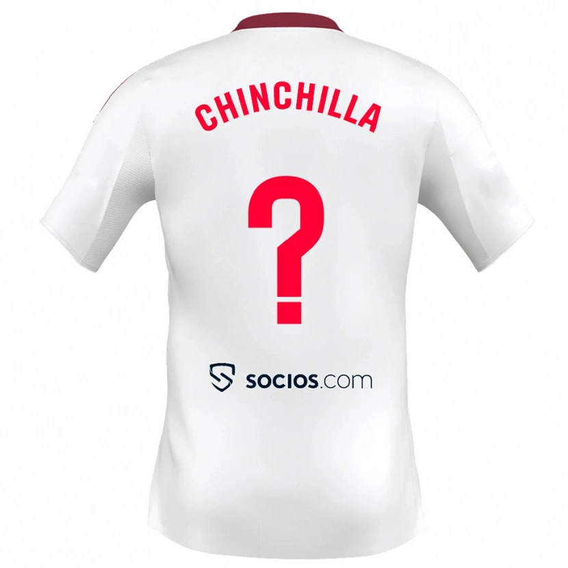 Danxen Mujer Camiseta Gustavo Chinchilla #0 Blanco Rojo 1ª Equipación 2025/26 La Camisa México