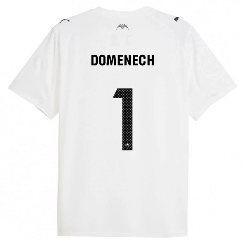 Danxen Mujer Camiseta Jaume Domenech #1 Blanco Negro 1ª Equipación 2025/26 La Camisa México