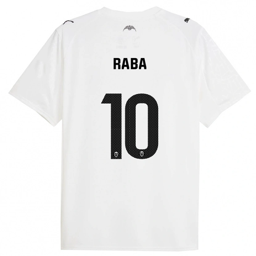 Danxen Mujer Camiseta Dani Raba #10 Blanco Negro 1ª Equipación 2025/26 La Camisa México