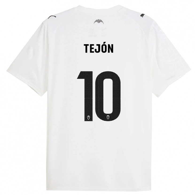 Danxen Mujer Camiseta Martín Tejón #10 Blanco Negro 1ª Equipación 2025/26 La Camisa México