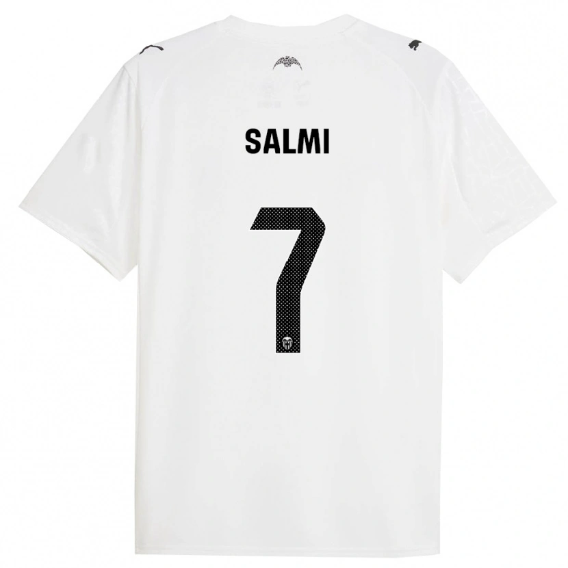 Danxen Mujer Camiseta Iina Salmi #7 Blanco Negro 1ª Equipación 2025/26 La Camisa México