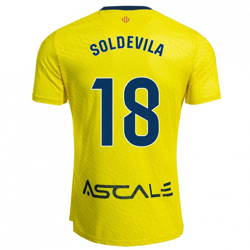Danxen Mujer Camiseta Paola Soldevila #18 Amarillo Marino 1ª Equipación 2025/26 La Camisa México