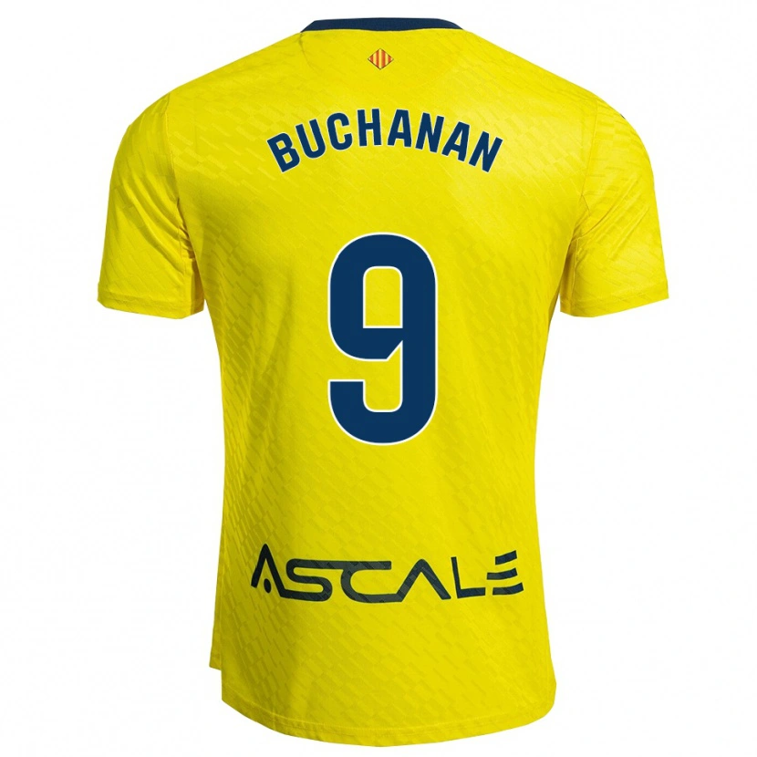 Danxen Mujer Camiseta Tajon Buchanan #9 Amarillo Marino 1ª Equipación 2025/26 La Camisa México