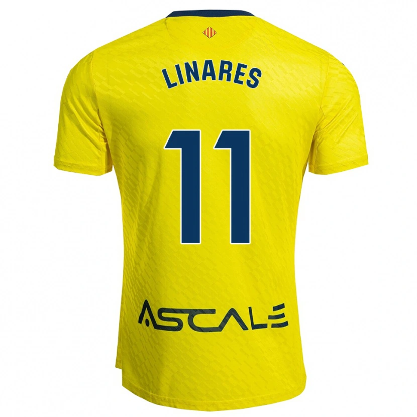 Danxen Mujer Camiseta Mario Linares #11 Amarillo Marino 1ª Equipación 2025/26 La Camisa México