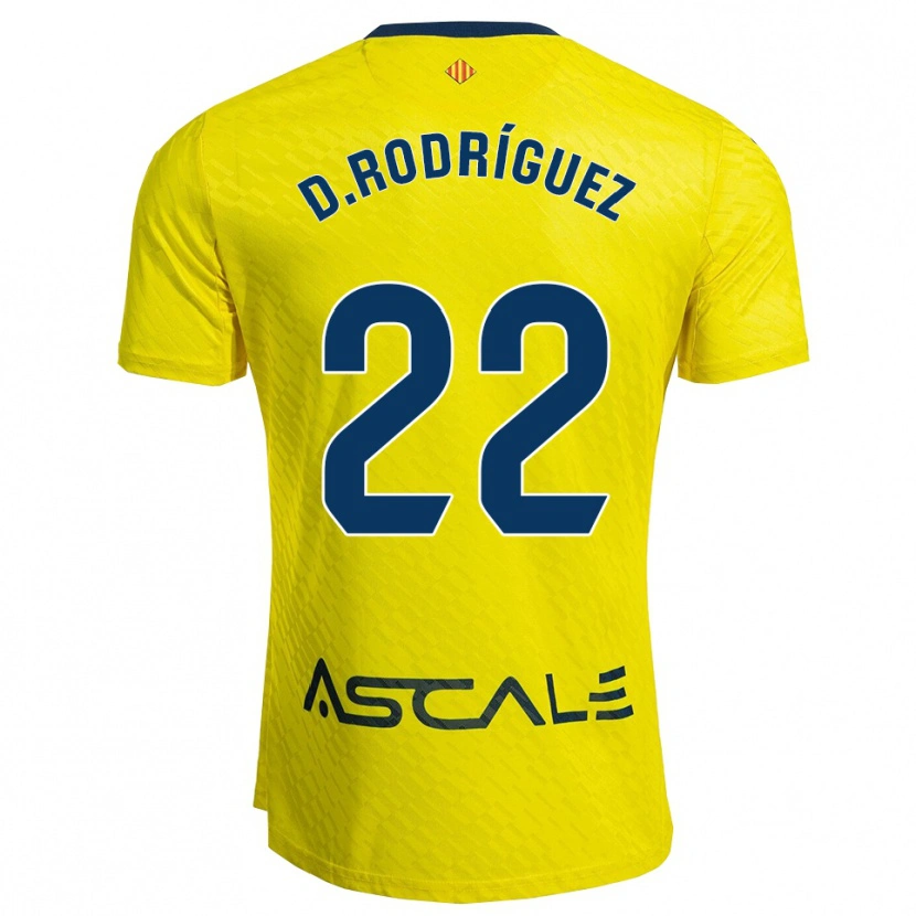 Danxen Mujer Camiseta Daniel Rodríguez #22 Amarillo Marino 1ª Equipación 2025/26 La Camisa México