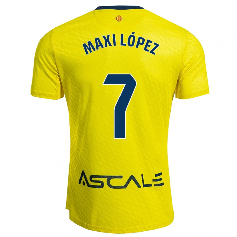 Danxen Mujer Camiseta Maxi López #7 Amarillo Marino 1ª Equipación 2025/26 La Camisa México