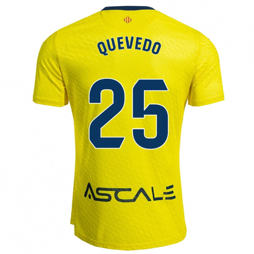 Danxen Mujer Camiseta Alex Quevedo #25 Amarillo Marino 1ª Equipación 2025/26 La Camisa México
