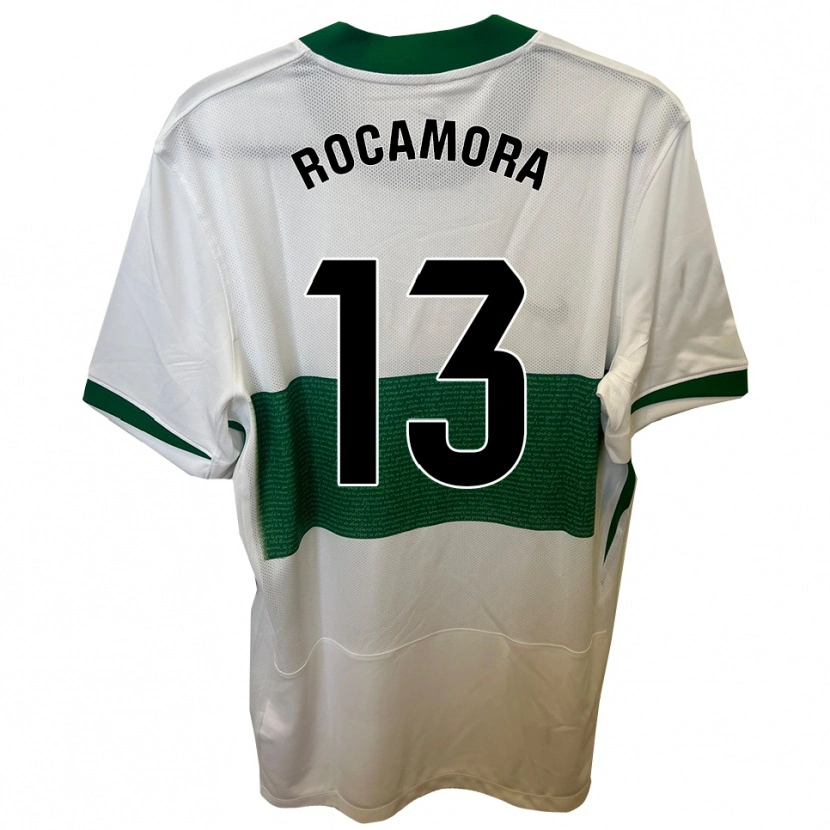 Danxen Mujer Camiseta María Rocamora Díaz #13 Blanco Verde 1ª Equipación 2025/26 La Camisa México