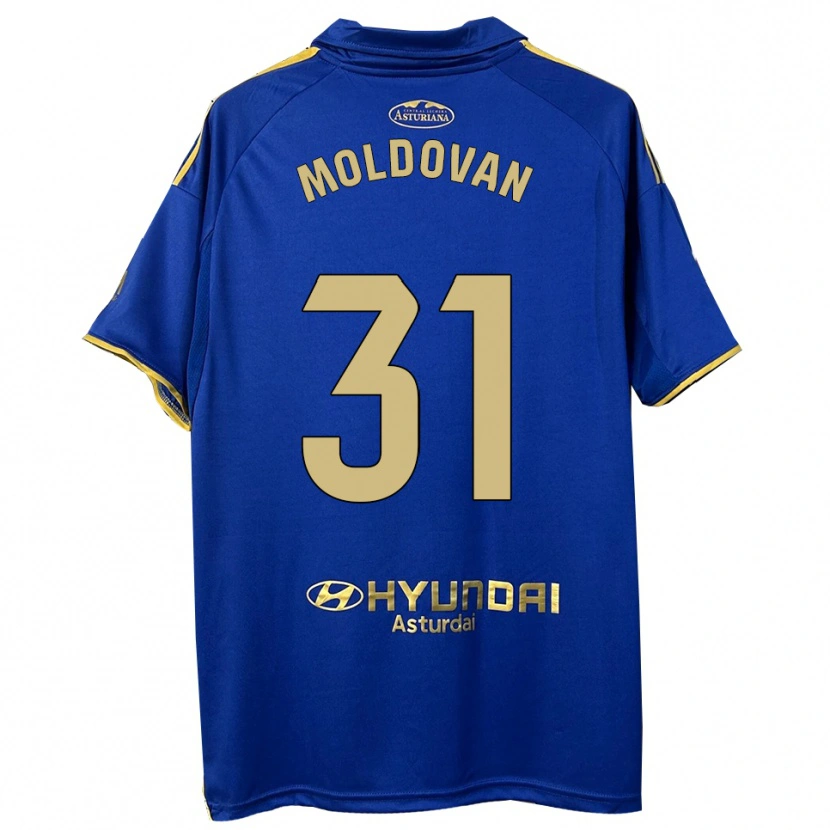 Danxen Mujer Camiseta Horațiu Moldovan #31 Azul Oro 1ª Equipación 2025/26 La Camisa México