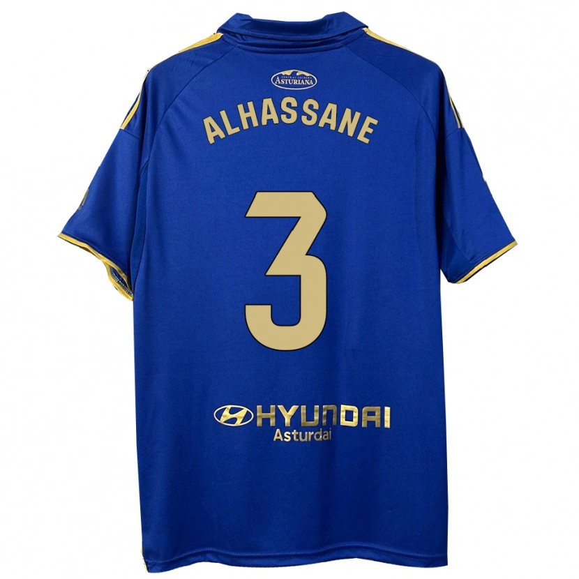 Danxen Mujer Camiseta Rahim Alhassane #3 Azul Oro 1ª Equipación 2025/26 La Camisa México