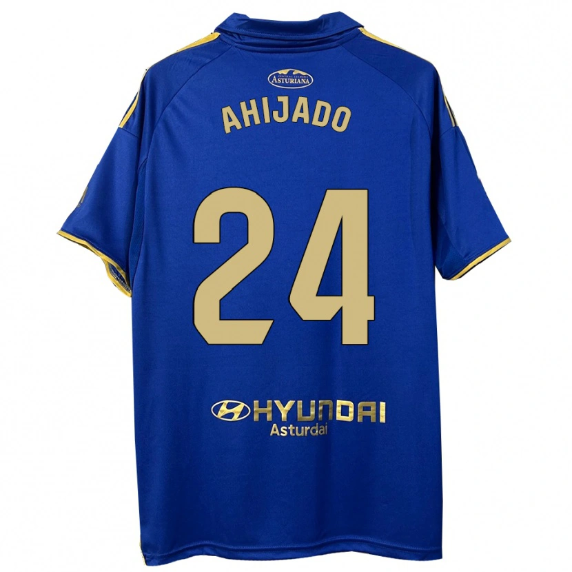 Danxen Mujer Camiseta Lucas Ahijado #24 Azul Oro 1ª Equipación 2025/26 La Camisa México