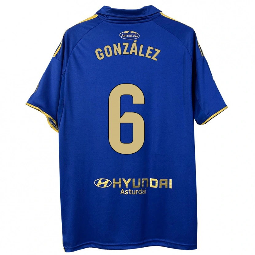 Danxen Mujer Camiseta Yayo González #6 Azul Oro 1ª Equipación 2025/26 La Camisa México
