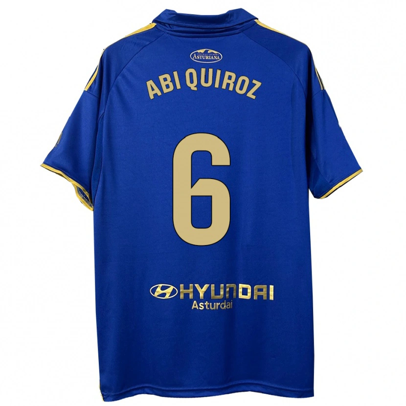 Danxen Mujer Camiseta Abi Quiroz #6 Azul Oro 1ª Equipación 2025/26 La Camisa México