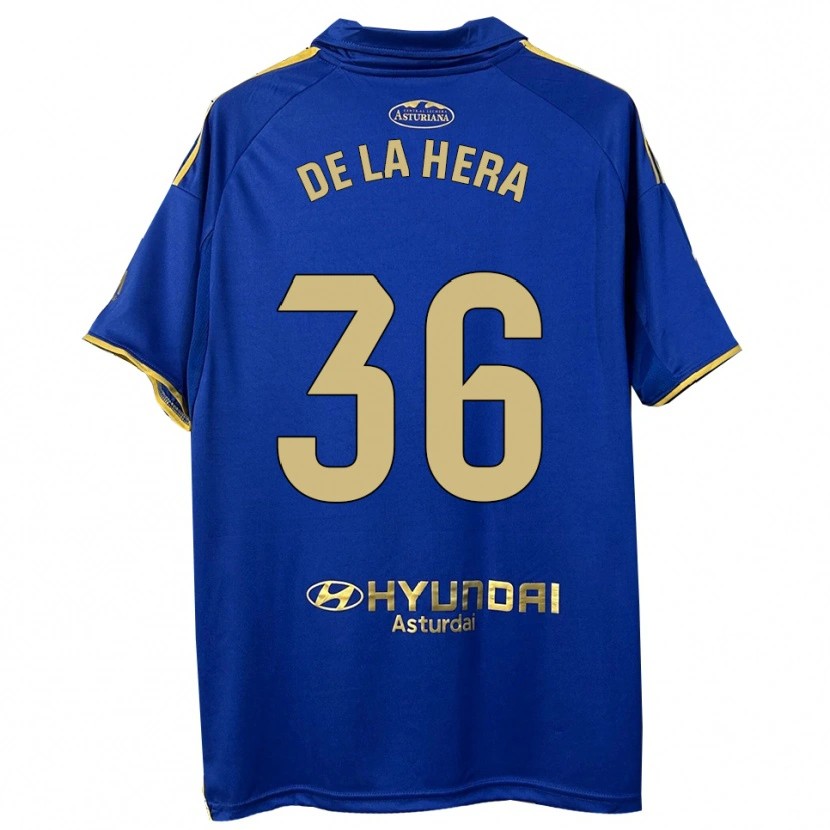 Danxen Mujer Camiseta Óscar De La Hera #36 Azul Oro 1ª Equipación 2025/26 La Camisa México
