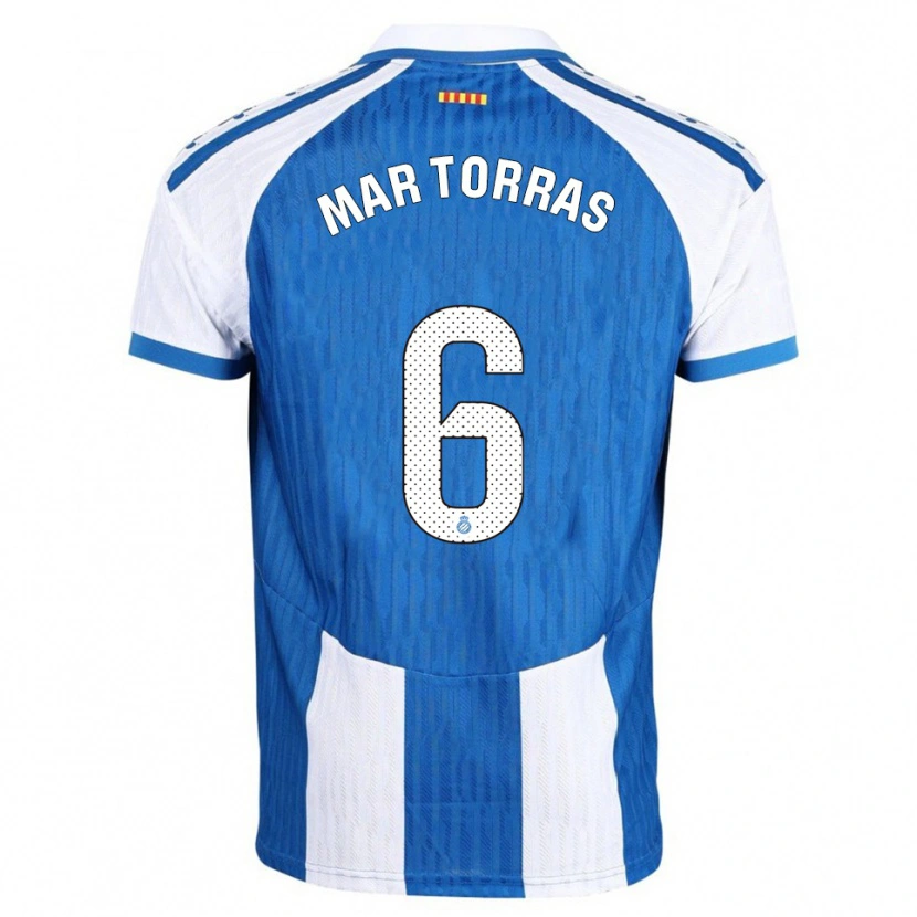 Danxen Mujer Camiseta Mar Torrás De Fortuny #6 Azul Blanco 1ª Equipación 2025/26 La Camisa México