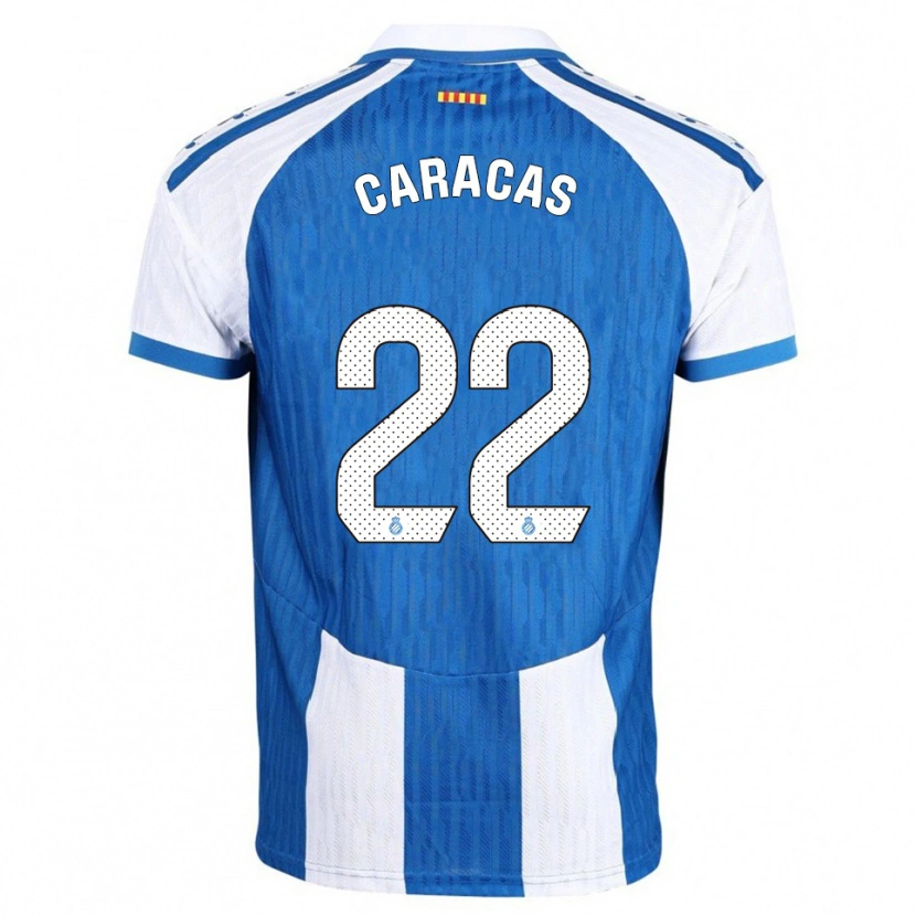 Danxen Mujer Camiseta Daniela Caracas González #22 Azul Blanco 1ª Equipación 2025/26 La Camisa México