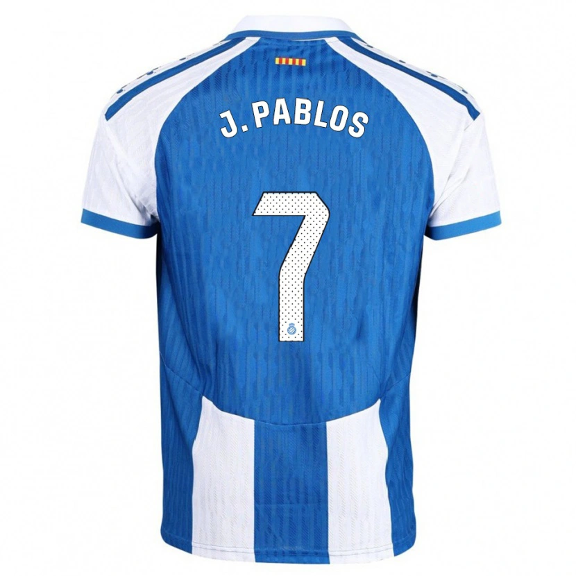 Danxen Mujer Camiseta Judith Pablos Garrido #7 Azul Blanco 1ª Equipación 2025/26 La Camisa México