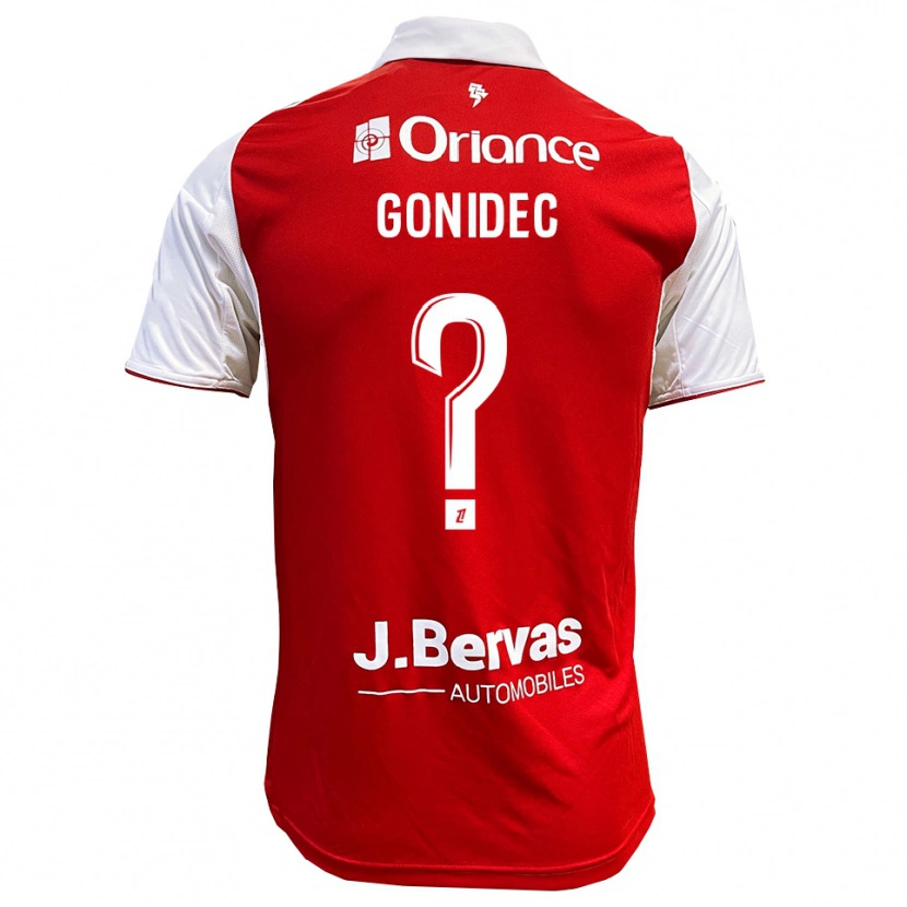 Danxen Mujer Camiseta Sandy Gonidec #0 Rojo Blanco 1ª Equipación 2025/26 La Camisa México