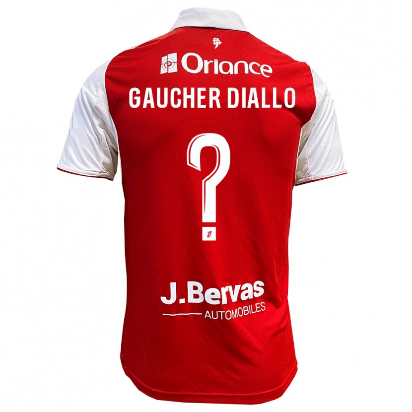 Danxen Mujer Camiseta Coumba Gaucher Diallo #0 Rojo Blanco 1ª Equipación 2025/26 La Camisa México