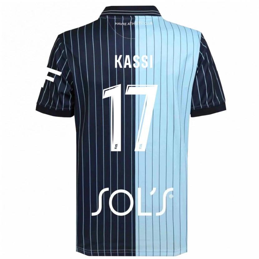 Danxen Mujer Camiseta Sarah Kassi #17 Azul Marino Celeste 1ª Equipación 2025/26 La Camisa México