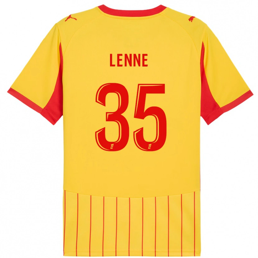 Danxen Mujer Camiseta Oscar Lenne #35 Amarillo Rojo 1ª Equipación 2025/26 La Camisa México