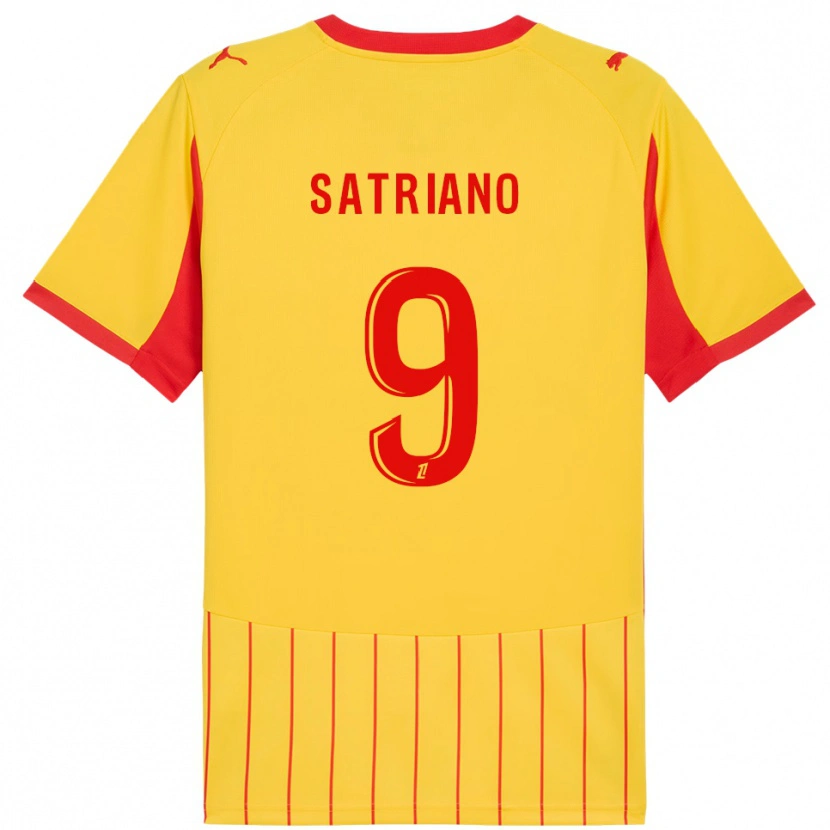 Danxen Mujer Camiseta Martín Satriano #9 Amarillo Rojo 1ª Equipación 2025/26 La Camisa México