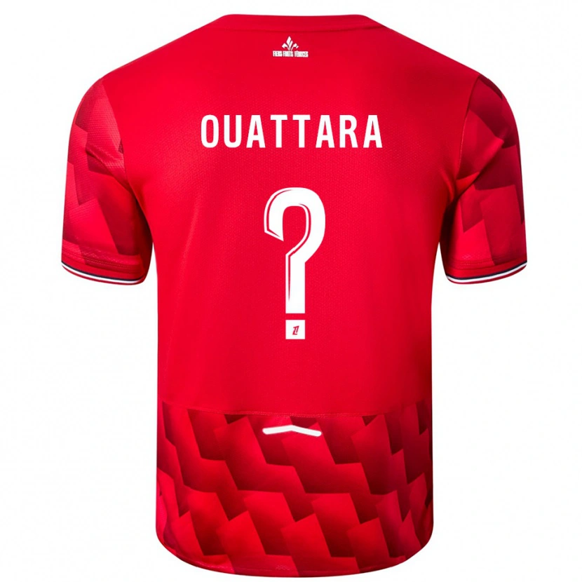 Danxen Mujer Camiseta Fadiga Ouattara #0 Rojo Blanco 1ª Equipación 2025/26 La Camisa México
