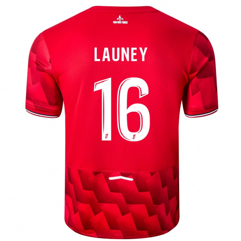 Danxen Mujer Camiseta Elisa Launey #16 Rojo Blanco 1ª Equipación 2025/26 La Camisa México