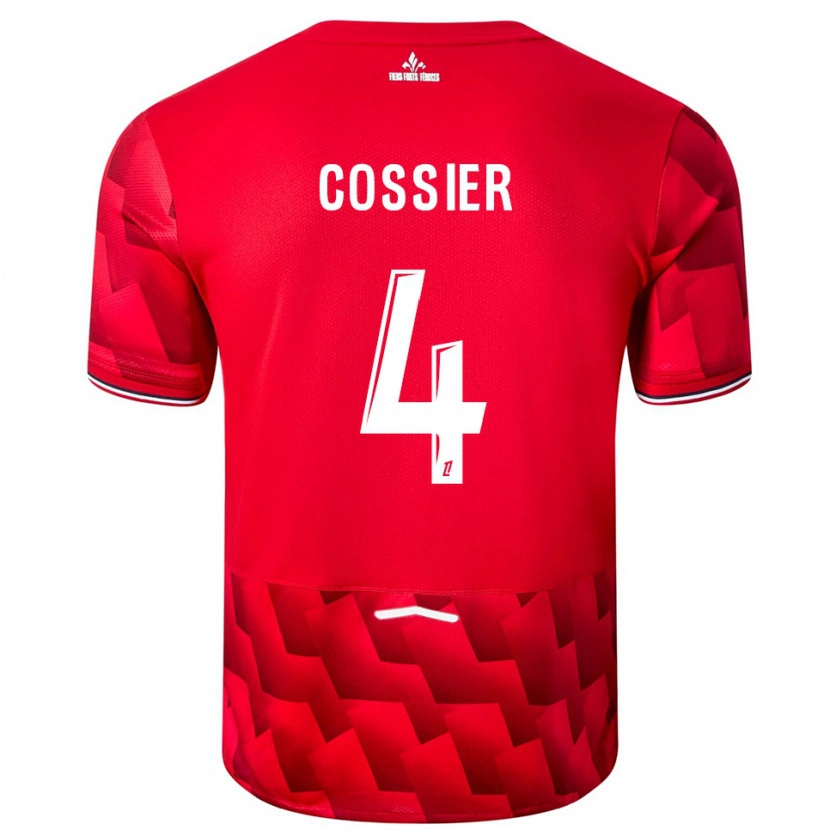 Danxen Mujer Camiseta Isaac Cossier #4 Rojo Blanco 1ª Equipación 2025/26 La Camisa México
