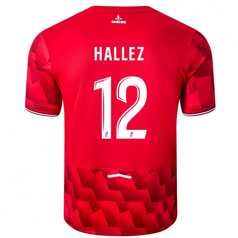Danxen Mujer Camiseta Alexis Hallez #12 Rojo Blanco 1ª Equipación 2025/26 La Camisa México
