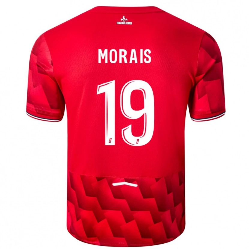 Danxen Mujer Camiseta Tiago Morais #19 Rojo Blanco 1ª Equipación 2025/26 La Camisa México