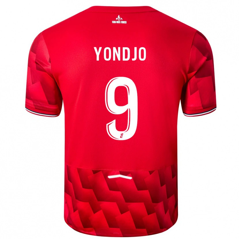 Danxen Mujer Camiseta Angel Yondjo #9 Rojo Blanco 1ª Equipación 2025/26 La Camisa México