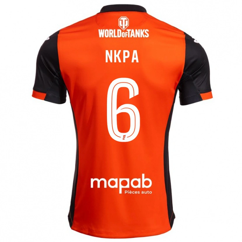 Danxen Mujer Camiseta Elie Nkpa #6 Negro Naranja 1ª Equipación 2025/26 La Camisa México