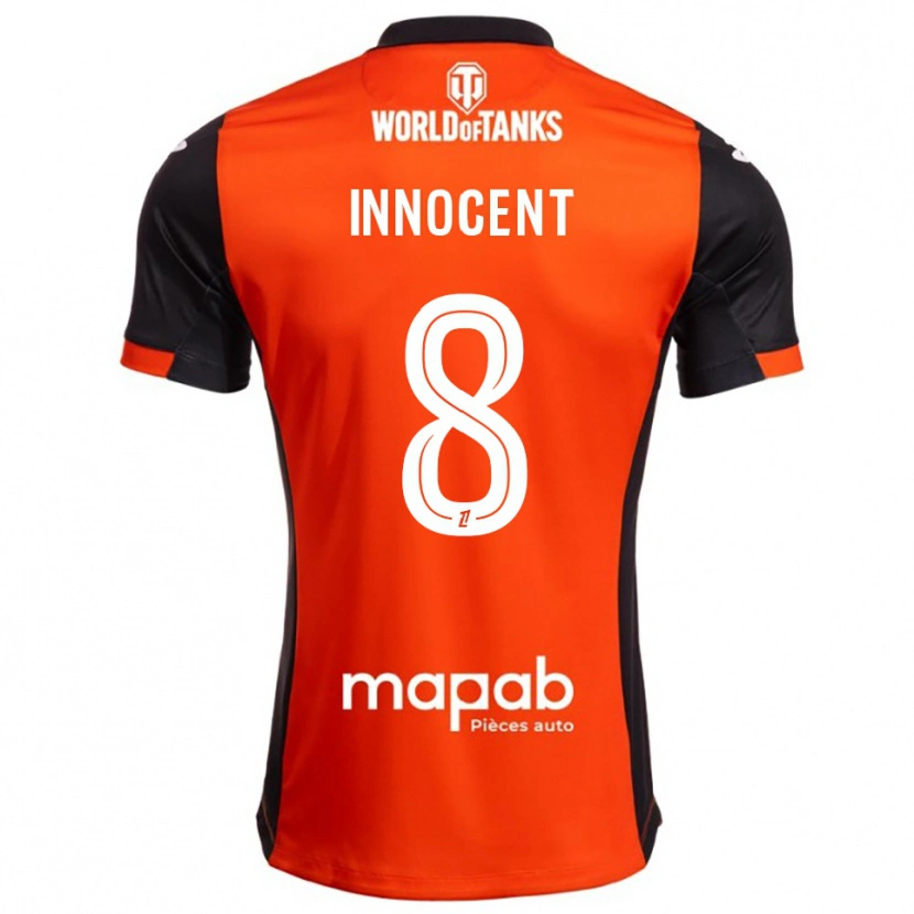 Danxen Mujer Camiseta Bonke Innocent #8 Negro Naranja 1ª Equipación 2025/26 La Camisa México
