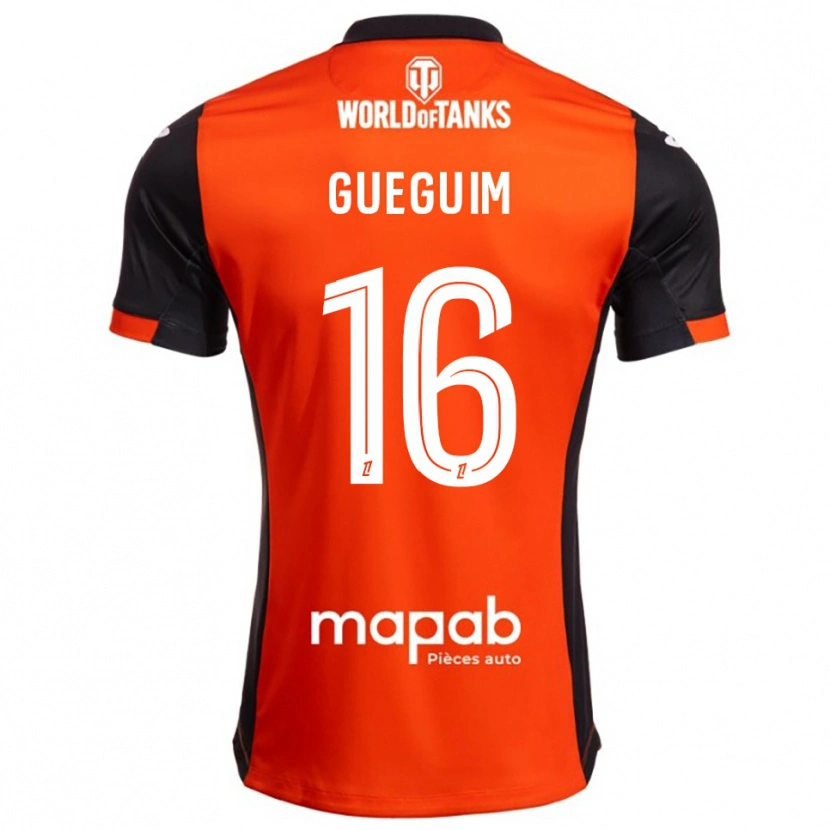 Danxen Mujer Camiseta Guirone Gueguim #16 Negro Naranja 1ª Equipación 2025/26 La Camisa México