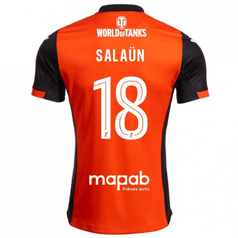 Danxen Mujer Camiseta Elody Salaün #18 Negro Naranja 1ª Equipación 2025/26 La Camisa México