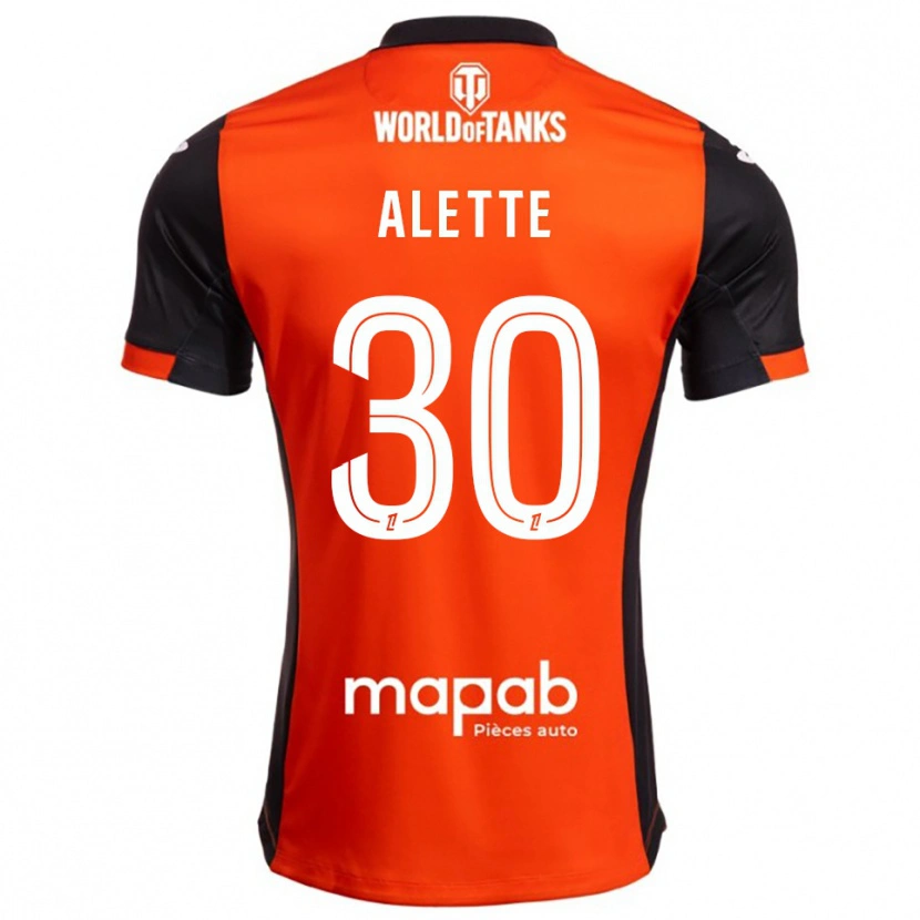 Danxen Mujer Camiseta Gaël Alette #30 Negro Naranja 1ª Equipación 2025/26 La Camisa México