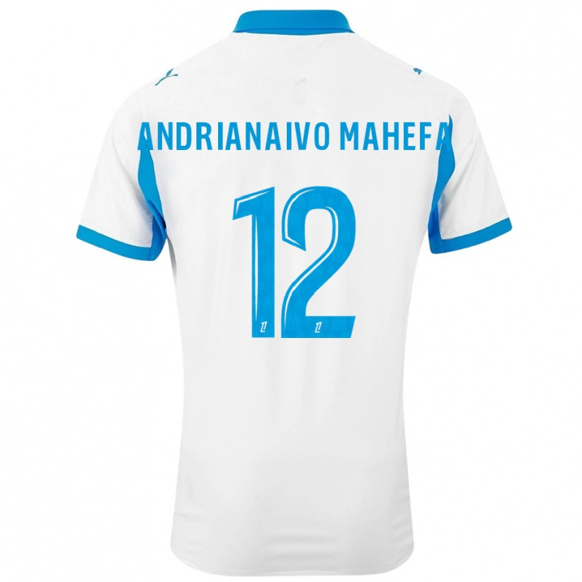 Danxen Mujer Camiseta Mathis Andrianaivo Mahefa #12 Blanco Celeste 1ª Equipación 2025/26 La Camisa México