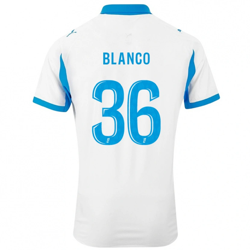 Danxen Mujer Camiseta Rubén Blanco #36 Blanco Celeste 1ª Equipación 2025/26 La Camisa México